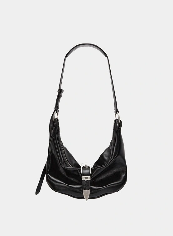 Сумка MARGESHERWOOD Belted Hobo Medium Glossy Black