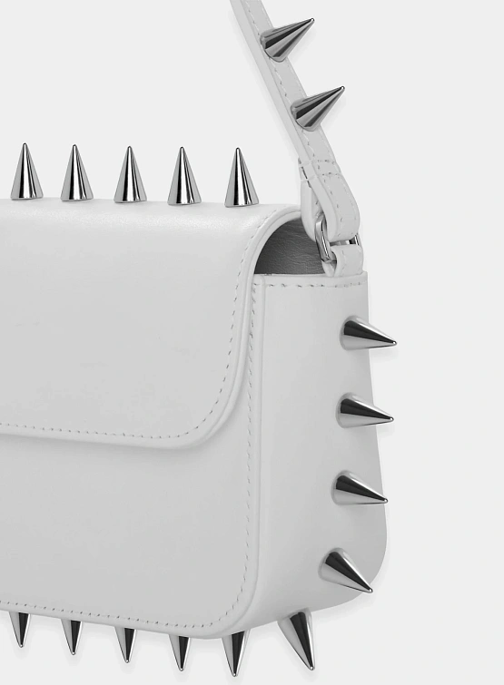 Женская сумка ABRA Spike Baguette White
