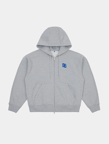 Зип-худи ADERERROR Sig BL Tag Hoodie Zip-Up 02 Grey
