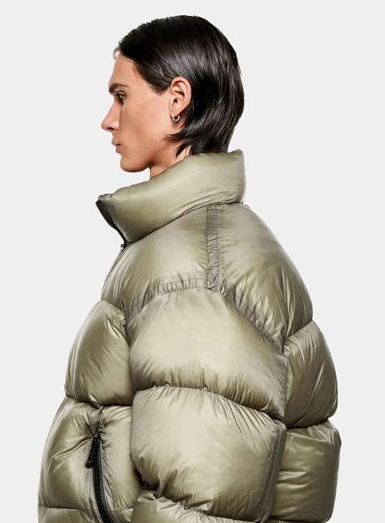 Пуховик MKI MIYUKI ZOKU Translucent Funnel Neck Bubble Sage