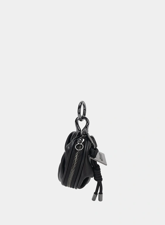 Ключница COTE&CIEL Keychain Aóos Nano Alias Leather Agate Black