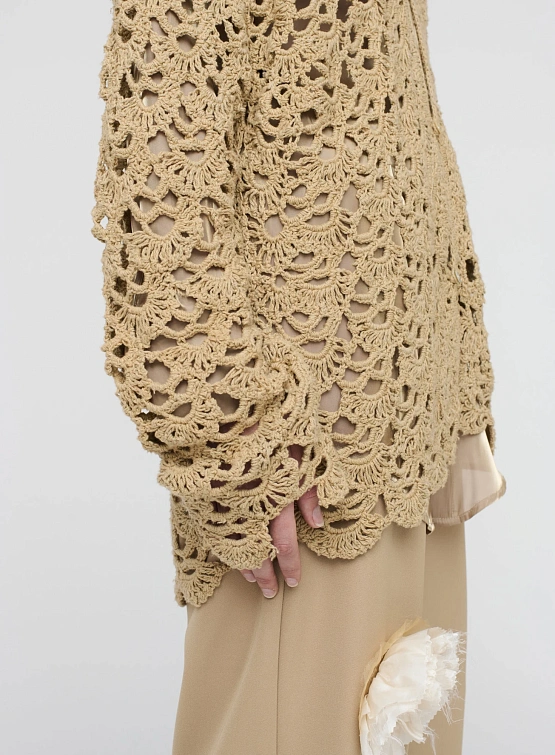 Кардиган Song for the Mute Crochet Beige