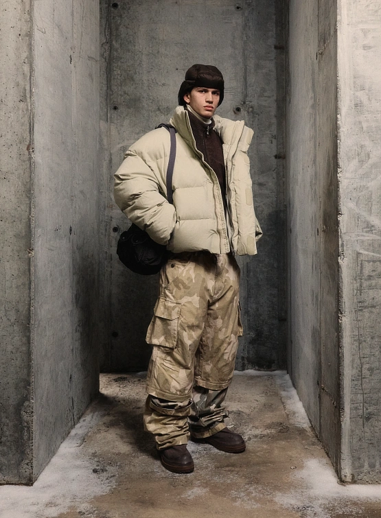 Брюки 424 Cargo Detachable Bermudas Washed Sand Camo Stone