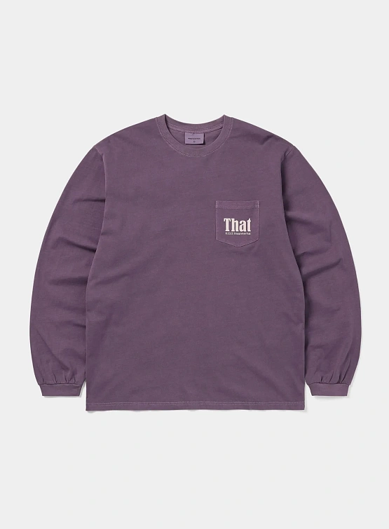 Лонгслив thisisneverthat That Pocket L/S Tee Purple