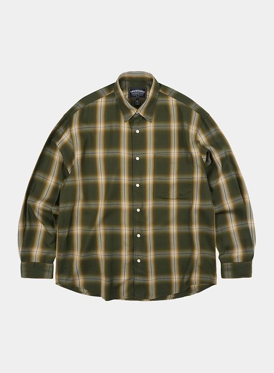 Рубашка FrizmWORKS Lyocell Check Relaxed Green