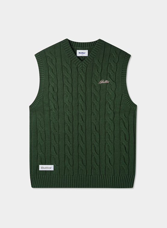 Жилет Butter Goods Cable Knit Vest Forest