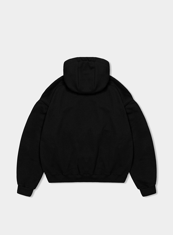 Худи ANGLAN Valley Tuck Sweat Balloon Hoodie Black