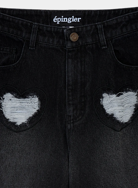 Женские джинсы EPINGLER Heart Denim Black