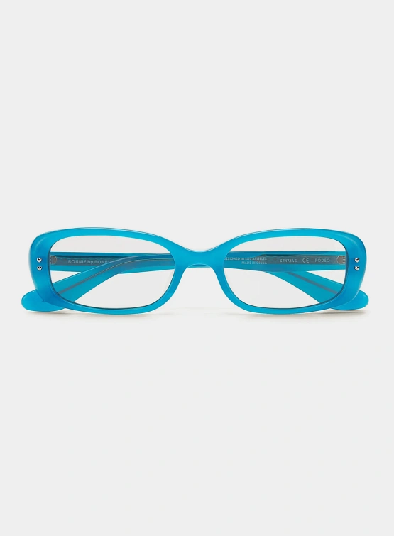 Очки Bonnie Clyde Rodeo Turquoise & Clear Lens