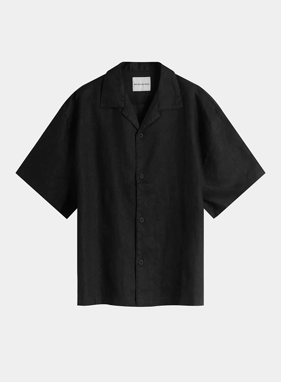 Рубашка MKI MIYUKI ZOKU Linen Vacation Black