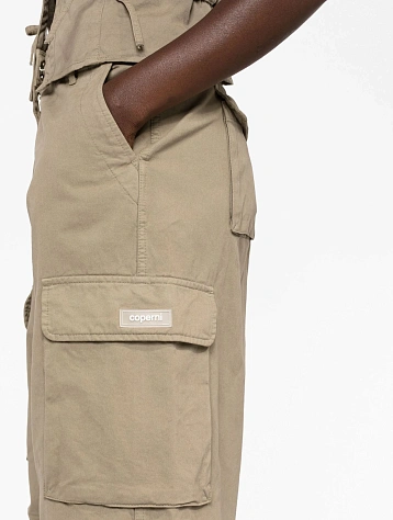 Женские брюки Coperni Wide Leg Cargo Pants Khaki