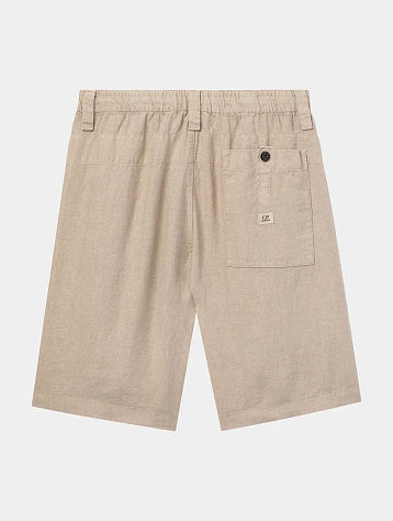 Шорты C.P. Company Linen Sack Cargo Vintage Khaki