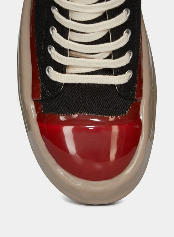 Кеды RICK OWENS DRKSHDW Concordians Low Dirty Pearl/Red/Light Beige