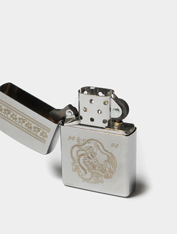 Зажигалка MAHARISHI 1376 Thar Dragon Engraved Zippo Silver