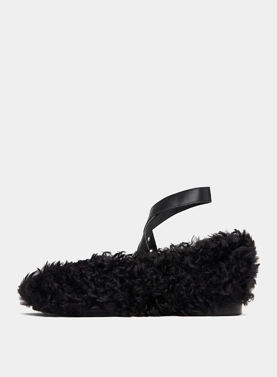 Женские балетки EPINGLER Strap Flat Black