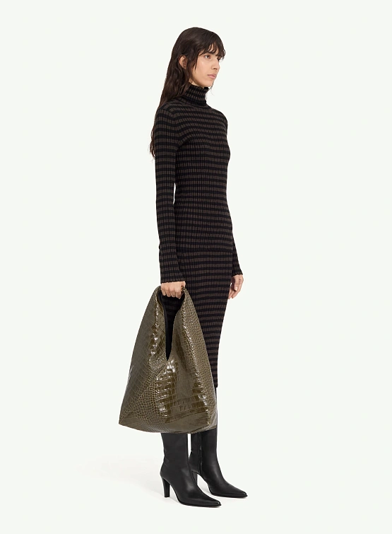 Женский бадлон MM6 Maison Margiela Ribbed Black