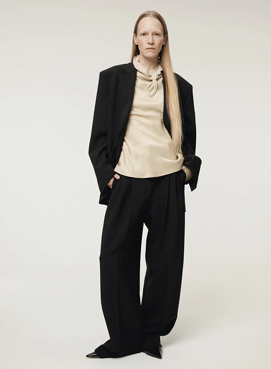 Женские брюки Recto Double Pleated Wide Black