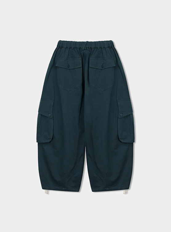 Брюки ANGLAN Curve Big Cargo Balloon Pants Green
