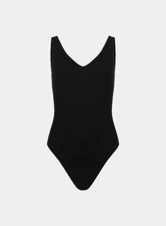 Женское боди entire studios V Neck Bodysuit Soot