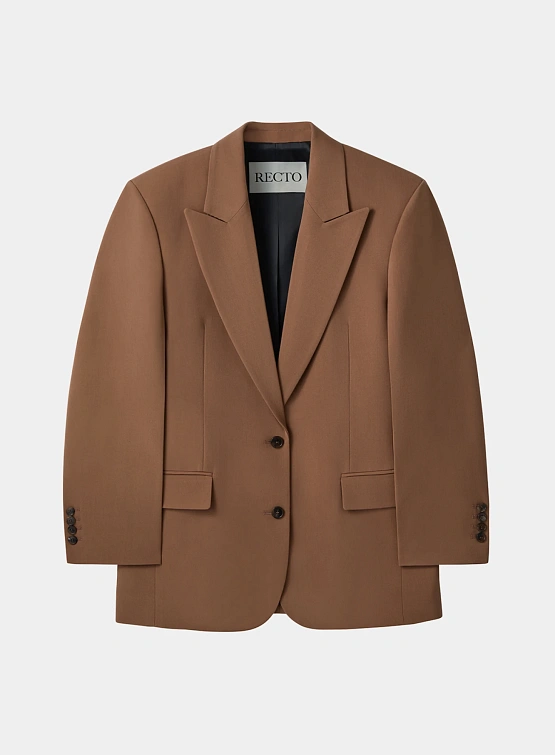 Женский пиджак Recto Structure Wool Tailored Rose Beige