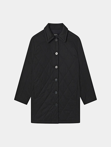 Женское стеганое пальто A.P.C. Malia Coat Noir