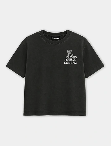 Футболка lorenz Salute T-Shirt Washed Black
