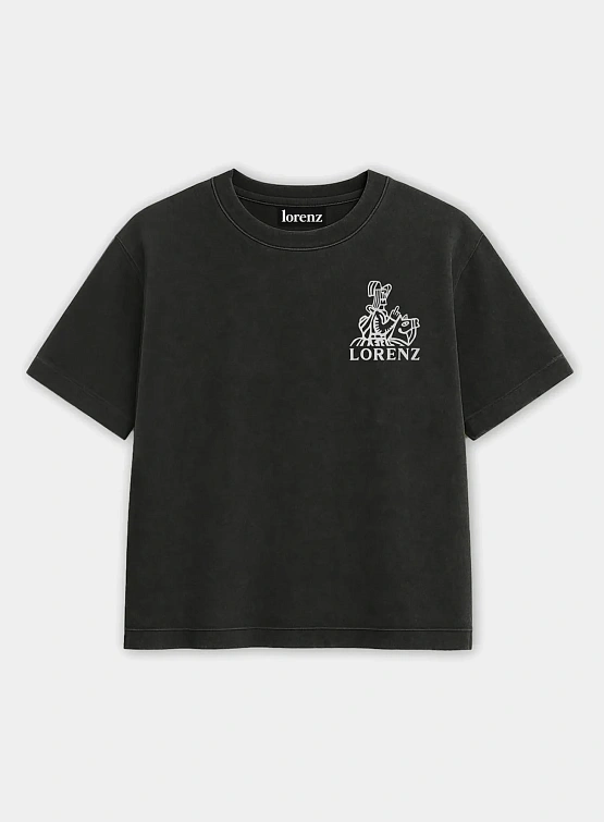 Футболка lorenz Salute T-Shirt Washed Black