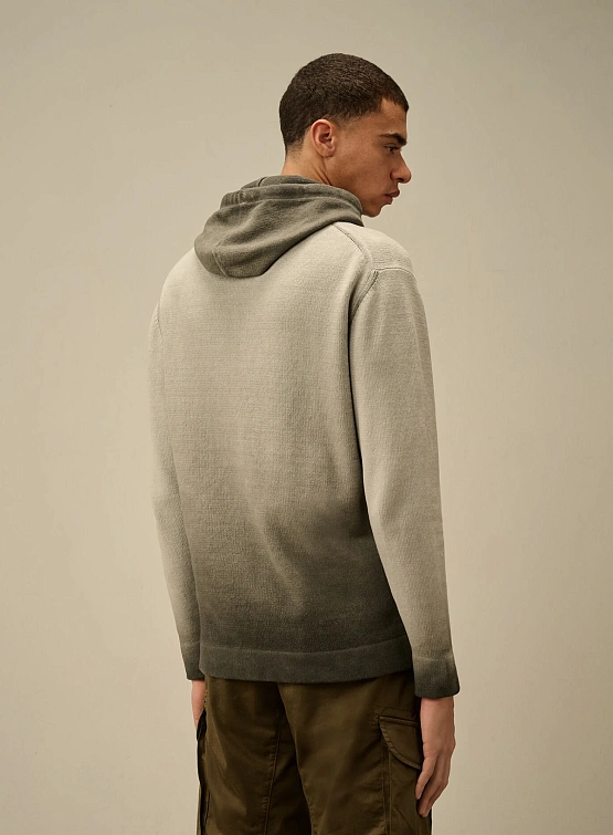 Худи C.P. Company Chenille Cotton Smoked Pearl