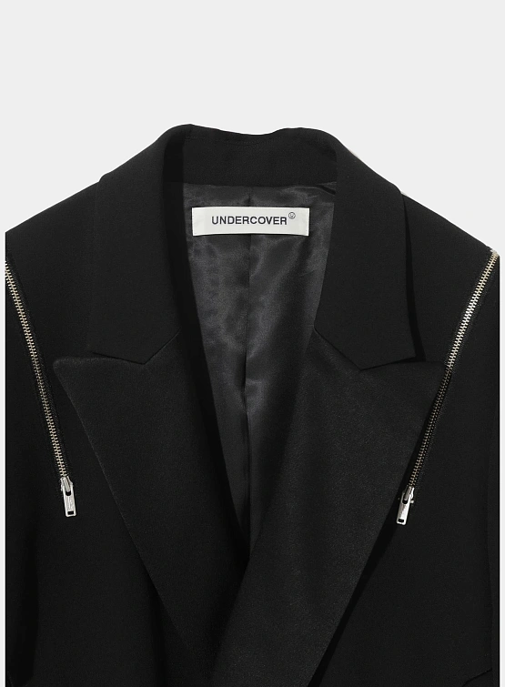 Женский пиджак UNDERCOVER Blend Inside-Out Satin Black
