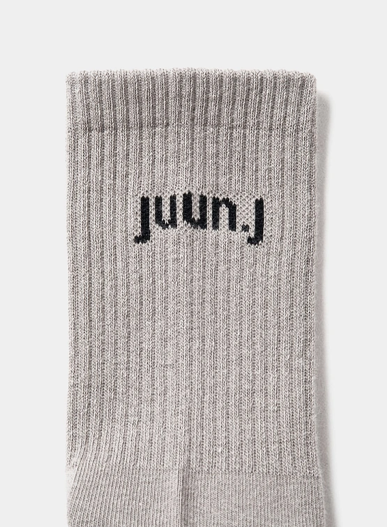 Носки Juun.J Logo Crew Socks Beige