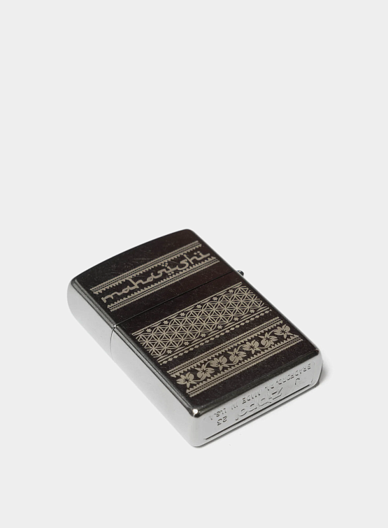 Зажигалка MAHARISHI 1376 Thar Dragon Engraved Zippo Silver
