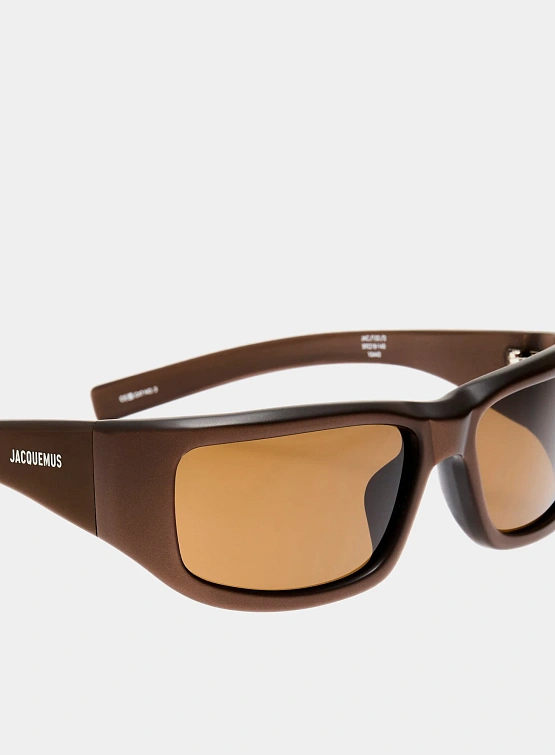 Очки JACQUEMUS Aero Metallic Bronze