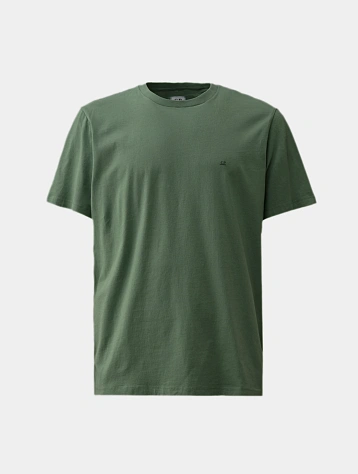 Футболка C.P. Company Crepe Jersey Logo Thyme Green