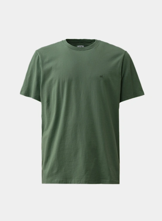 Футболка C.P. Company Crepe Jersey Logo Thyme Green