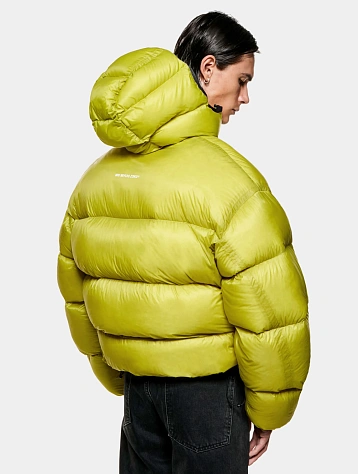 Пуховик MKI MIYUKI ZOKU Translucent Hooded Bubble Chartreuse