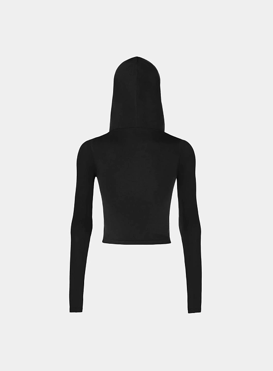 Женский лонгслив XSAI Hoodie Top Dusty Black