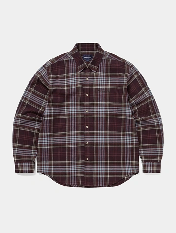 Рубашка thisisneverthat Flannel Check Burgundy
