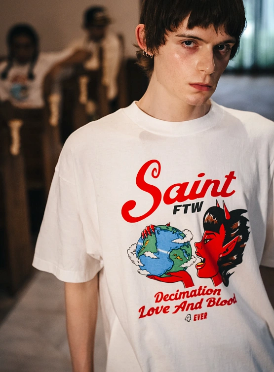 Футболка SAINT MXXXXXX Saint Devil Tee White