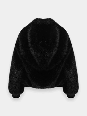 Женская шуба MARRKNULL Hooded Fur Black