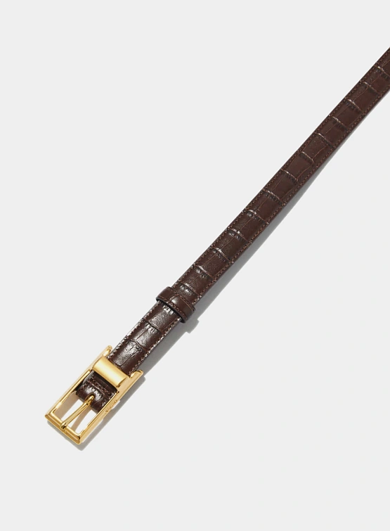 Ремень Recto Signature Square Buckle Vintage Brown