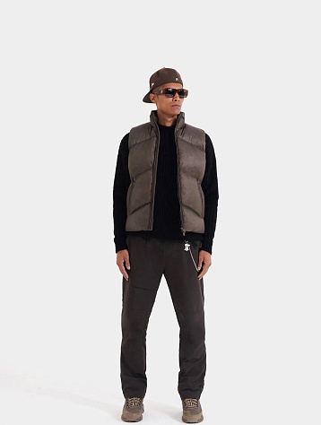 Жилет Represent Washed Puffer Gilet Brown