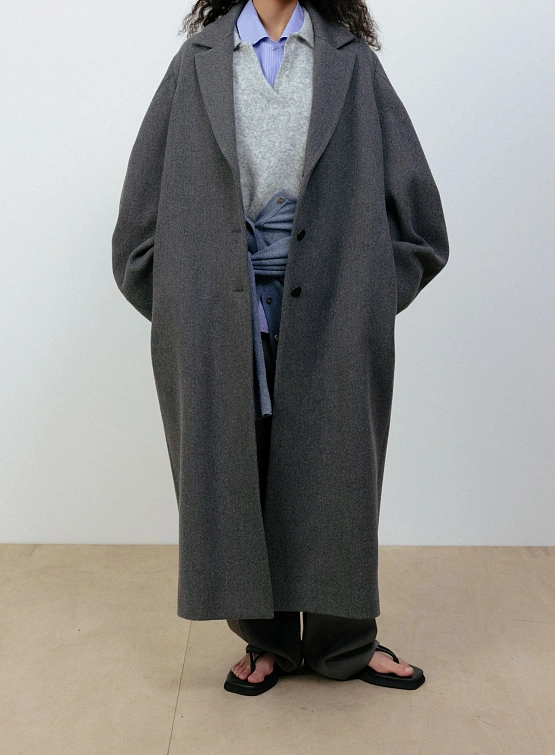 Женское пальто LE17SEPTEMBRE Ballon Arm Coat Gray