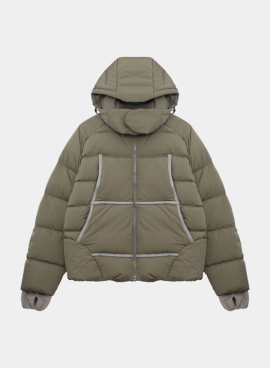 Пуховик SAN SAN GEAR Taped Puffer Brown