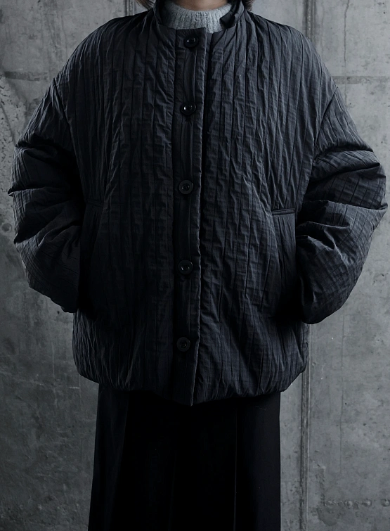 Женский пуховик EPINGLER Muffle Padding Pleats Black