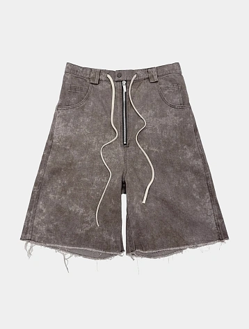 Шорты ARNODEFRANCE Concrete Denim Baggy Washed Black