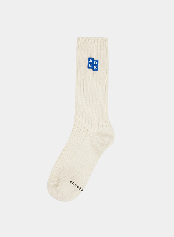 Носки ADERERROR Sig; BL Tag Socks 01 Oatmeal