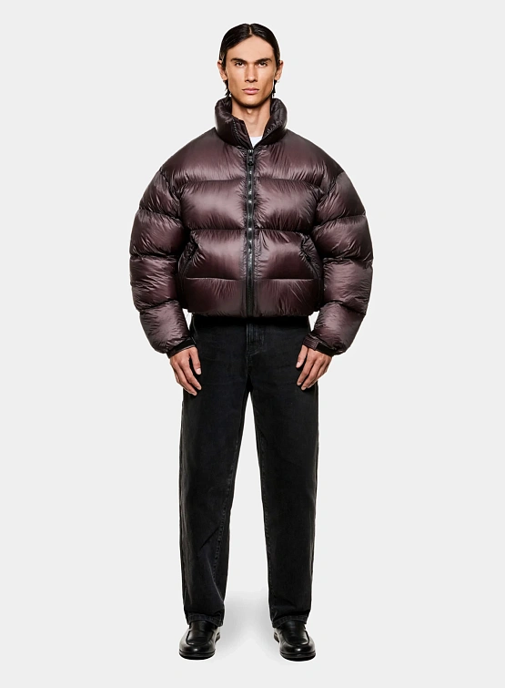 Пуховик MKI MIYUKI ZOKU Translucent Funnel Neck Bubble Raisin