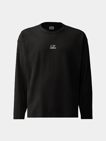 Лонгслив C.P. Company 20/1 Jersey Boxy Black