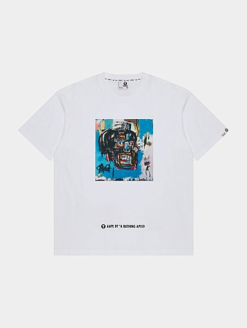 Футболка AAPE x Basquiat ‘Moonface’ White
