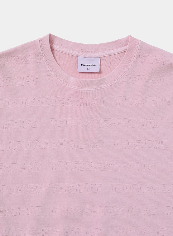 Футболка thisisneverthat TNT Jacquard Tee Pink